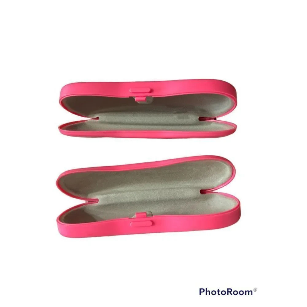 Set of two kids, eyeglass, sunglass cases, pink
